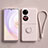 Coque Ultra Fine Silicone Souple Housse Etui avec Support Bague Anneau Aimante Magnetique S01 pour Huawei P60 Pocket Petit