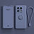 Coque Ultra Fine Silicone Souple Housse Etui avec Support Bague Anneau Aimante Magnetique S01 pour OnePlus 10 Pro 5G Gris Lavende