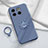 Coque Ultra Fine Silicone Souple Housse Etui avec Support Bague Anneau Aimante Magnetique S01 pour OnePlus 10T 5G Petit