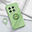 Coque Ultra Fine Silicone Souple Housse Etui avec Support Bague Anneau Aimante Magnetique S01 pour OnePlus 11R 5G Vert