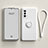 Coque Ultra Fine Silicone Souple Housse Etui avec Support Bague Anneau Aimante Magnetique S01 pour OnePlus Nord N200 5G Blanc