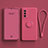 Coque Ultra Fine Silicone Souple Housse Etui avec Support Bague Anneau Aimante Magnetique S01 pour OnePlus Nord N200 5G Rose Rouge