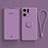 Coque Ultra Fine Silicone Souple Housse Etui avec Support Bague Anneau Aimante Magnetique S01 pour Oppo Find X5 5G Violet