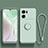 Coque Ultra Fine Silicone Souple Housse Etui avec Support Bague Anneau Aimante Magnetique S01 pour Oppo K10 5G Pastel Vert