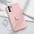 Coque Ultra Fine Silicone Souple Housse Etui avec Support Bague Anneau Aimante Magnetique S01 pour Oppo Reno6 Pro 5G India Petit