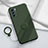 Coque Ultra Fine Silicone Souple Housse Etui avec Support Bague Anneau Aimante Magnetique S01 pour Oppo Reno6 Pro 5G India Vert Nuit