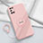 Coque Ultra Fine Silicone Souple Housse Etui avec Support Bague Anneau Aimante Magnetique S01 pour Oppo Reno6 Pro 5G Rose