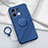 Coque Ultra Fine Silicone Souple Housse Etui avec Support Bague Anneau Aimante Magnetique S01 pour Oppo Reno8 5G Petit