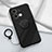 Coque Ultra Fine Silicone Souple Housse Etui avec Support Bague Anneau Aimante Magnetique S01 pour Oppo Reno8 Pro 5G Noir