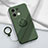 Coque Ultra Fine Silicone Souple Housse Etui avec Support Bague Anneau Aimante Magnetique S01 pour Oppo Reno8 Pro 5G Vert Nuit