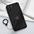 Coque Ultra Fine Silicone Souple Housse Etui avec Support Bague Anneau Aimante Magnetique S01 pour Realme 10 5G Noir