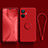 Coque Ultra Fine Silicone Souple Housse Etui avec Support Bague Anneau Aimante Magnetique S01 pour Realme 10 Pro+ Plus 5G Rouge