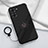 Coque Ultra Fine Silicone Souple Housse Etui avec Support Bague Anneau Aimante Magnetique S01 pour Realme V20 5G Noir