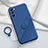 Coque Ultra Fine Silicone Souple Housse Etui avec Support Bague Anneau Aimante Magnetique S01 pour Samsung Galaxy S20 FE 5G Bleu