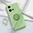 Coque Ultra Fine Silicone Souple Housse Etui avec Support Bague Anneau Aimante Magnetique S01 pour Vivo iQOO 10 Pro 5G Vert