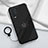 Coque Ultra Fine Silicone Souple Housse Etui avec Support Bague Anneau Aimante Magnetique S01 pour Vivo iQOO Neo7 5G Noir