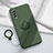 Coque Ultra Fine Silicone Souple Housse Etui avec Support Bague Anneau Aimante Magnetique S01 pour Vivo iQOO U1 Petit