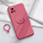 Coque Ultra Fine Silicone Souple Housse Etui avec Support Bague Anneau Aimante Magnetique S01 pour Vivo iQOO U3 5G Petit