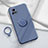 Coque Ultra Fine Silicone Souple Housse Etui avec Support Bague Anneau Aimante Magnetique S01 pour Vivo iQOO U3 5G Petit