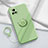 Coque Ultra Fine Silicone Souple Housse Etui avec Support Bague Anneau Aimante Magnetique S01 pour Vivo iQOO U3 5G Vert