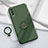 Coque Ultra Fine Silicone Souple Housse Etui avec Support Bague Anneau Aimante Magnetique S01 pour Vivo iQOO U5 5G Petit