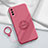 Coque Ultra Fine Silicone Souple Housse Etui avec Support Bague Anneau Aimante Magnetique S01 pour Vivo iQOO U5 5G Petit