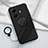 Coque Ultra Fine Silicone Souple Housse Etui avec Support Bague Anneau Aimante Magnetique S01 pour Vivo iQOO Z6 Pro 5G Noir