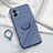 Coque Ultra Fine Silicone Souple Housse Etui avec Support Bague Anneau Aimante Magnetique S01 pour Vivo iQOO Z6x Petit