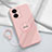 Coque Ultra Fine Silicone Souple Housse Etui avec Support Bague Anneau Aimante Magnetique S01 pour Vivo iQOO Z7x 5G Petit