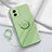 Coque Ultra Fine Silicone Souple Housse Etui avec Support Bague Anneau Aimante Magnetique S01 pour Vivo Y01 Vert