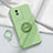 Coque Ultra Fine Silicone Souple Housse Etui avec Support Bague Anneau Aimante Magnetique S01 pour Vivo Y11 (2023) Vert