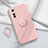 Coque Ultra Fine Silicone Souple Housse Etui avec Support Bague Anneau Aimante Magnetique S01 pour Vivo Y73s 5G Petit