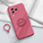 Coque Ultra Fine Silicone Souple Housse Etui avec Support Bague Anneau Aimante Magnetique S01 pour Xiaomi Civi 3 5G Rose Rouge