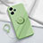 Coque Ultra Fine Silicone Souple Housse Etui avec Support Bague Anneau Aimante Magnetique S01 pour Xiaomi Poco M6 Pro 5G Pastel Vert