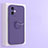 Coque Ultra Fine Silicone Souple Housse Etui avec Support Bague Anneau Aimante Magnetique S01 pour Xiaomi Redmi Note 12R Pro 5G Violet