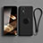 Coque Ultra Fine Silicone Souple Housse Etui avec Support Bague Anneau Aimante Magnetique S01 pour Xiaomi Redmi Note 12S Noir