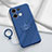 Coque Ultra Fine Silicone Souple Housse Etui avec Support Bague Anneau Aimante Magnetique S01 pour Xiaomi Redmi Note 13 5G Bleu