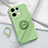 Coque Ultra Fine Silicone Souple Housse Etui avec Support Bague Anneau Aimante Magnetique S01 pour Xiaomi Redmi Note 13 Pro 5G Vert