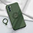 Coque Ultra Fine Silicone Souple Housse Etui avec Support Bague Anneau Aimante Magnetique S02 pour Oppo Reno6 5G Petit