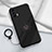 Coque Ultra Fine Silicone Souple Housse Etui avec Support Bague Anneau Aimante Magnetique S02 pour Realme GT Master 5G Noir