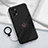 Coque Ultra Fine Silicone Souple Housse Etui avec Support Bague Anneau Aimante Magnetique S02 pour Realme GT Neo 3T 5G Noir