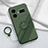 Coque Ultra Fine Silicone Souple Housse Etui avec Support Bague Anneau Aimante Magnetique S02 pour Realme GT Neo5 240W 5G Vert Nuit