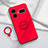 Coque Ultra Fine Silicone Souple Housse Etui avec Support Bague Anneau Aimante Magnetique S02 pour Realme GT Neo5 5G Rouge