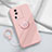 Coque Ultra Fine Silicone Souple Housse Etui avec Support Bague Anneau Aimante Magnetique S02 pour Vivo iQOO Neo7 5G Petit