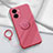 Coque Ultra Fine Silicone Souple Housse Etui avec Support Bague Anneau Aimante Magnetique S02 pour Vivo iQOO Z7 5G Petit