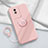 Coque Ultra Fine Silicone Souple Housse Etui avec Support Bague Anneau Aimante Magnetique S02 pour Vivo Y02 Petit