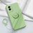 Coque Ultra Fine Silicone Souple Housse Etui avec Support Bague Anneau Aimante Magnetique S02 pour Vivo Y72t Vert