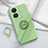 Coque Ultra Fine Silicone Souple Housse Etui avec Support Bague Anneau Aimante Magnetique S02 pour Vivo Y78 5G Vert