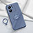 Coque Ultra Fine Silicone Souple Housse Etui avec Support Bague Anneau Aimante Magnetique S02 pour Xiaomi Mi 13T 5G Gris Lavende