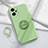 Coque Ultra Fine Silicone Souple Housse Etui avec Support Bague Anneau Aimante Magnetique S02 pour Xiaomi Poco F5 5G Vert